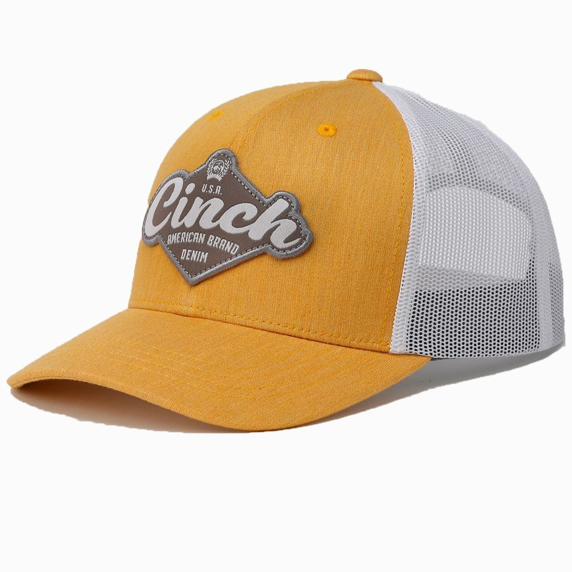 Cinch Logo Patch Cap-Gold and White