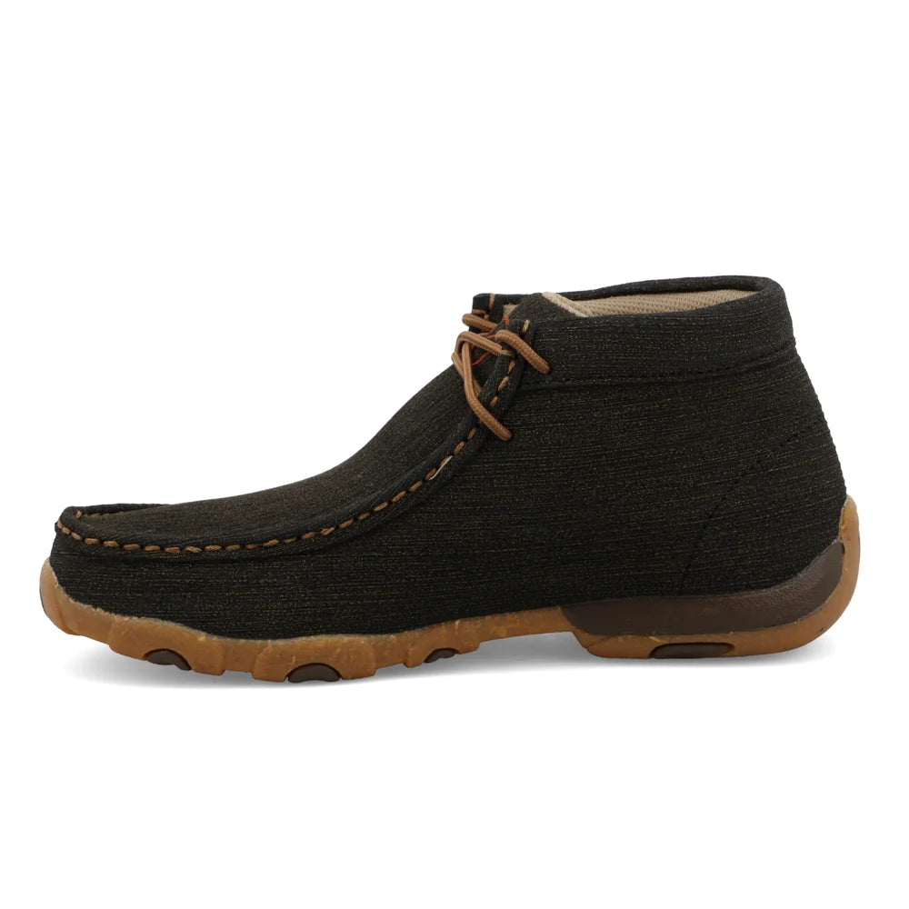 Twisted X Women's Chukka Driving Moc in Charcoal/Brown