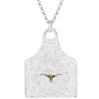 Montana Silversmiths Montana Cow Tag Necklace (Two Options Available)
