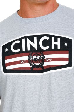 Cinch Men's Americana Graphic Logo T-Shirt in Light Blue
