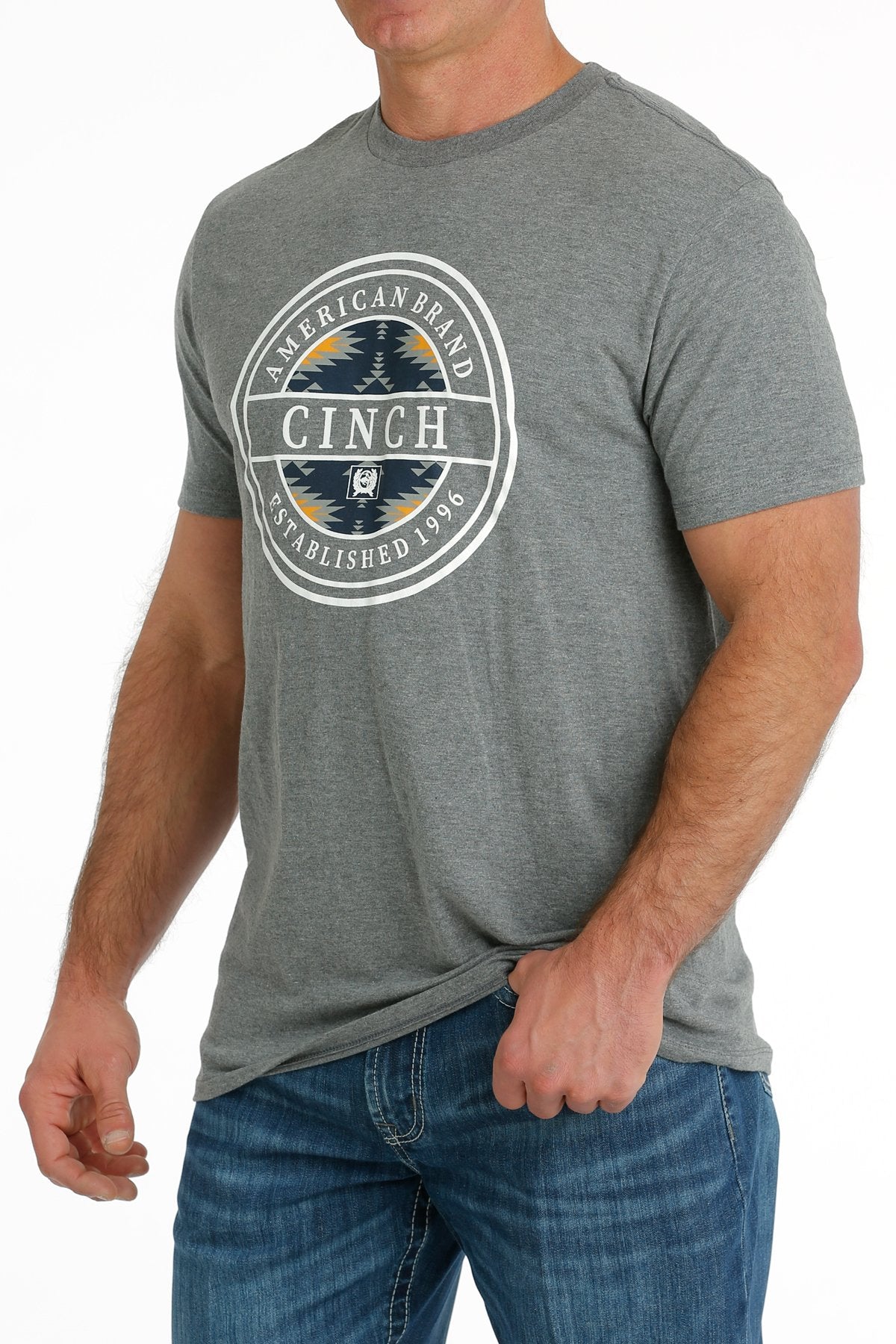 Cinch Men's American Brand Cinch T-Shirt in Gray
