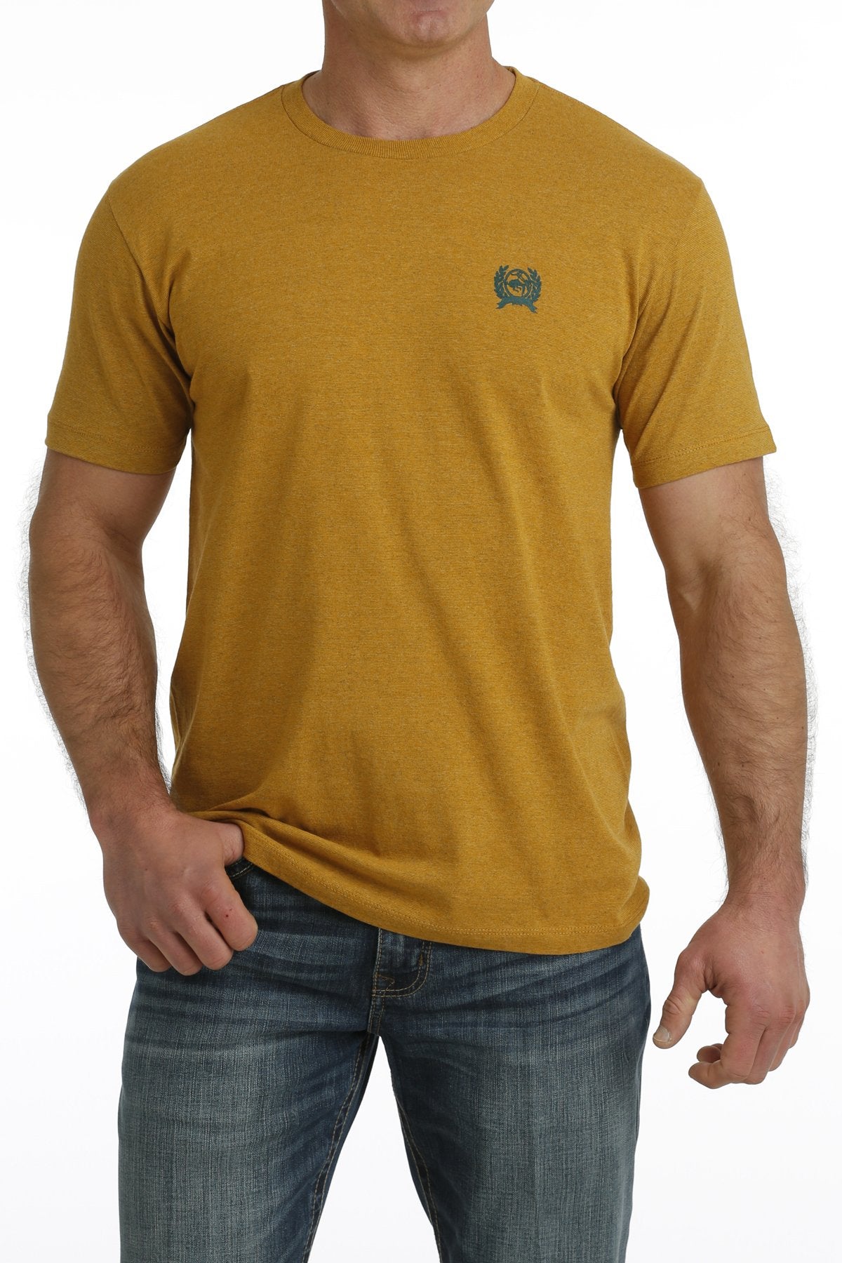 Cinch Men's Western Denim Co. Logo T-Shirt in Gold