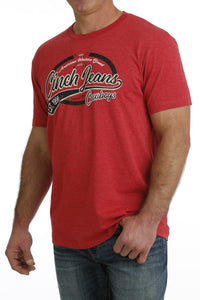 Cinch Men's Cinch Jeans Cowboys Logo T-Shirt in Red