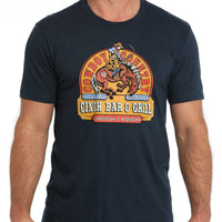 Cinch Men's Bar And Grill Graphic T-Shirt in Navy Blue