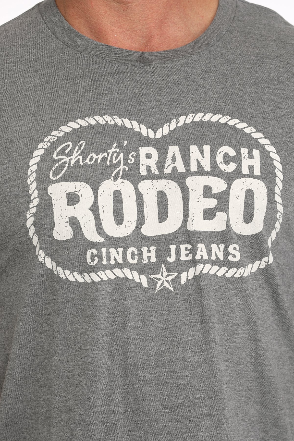 Cinch Men's "Shorty's Ranch Rodeo" Graphic T-Shirt in Gray