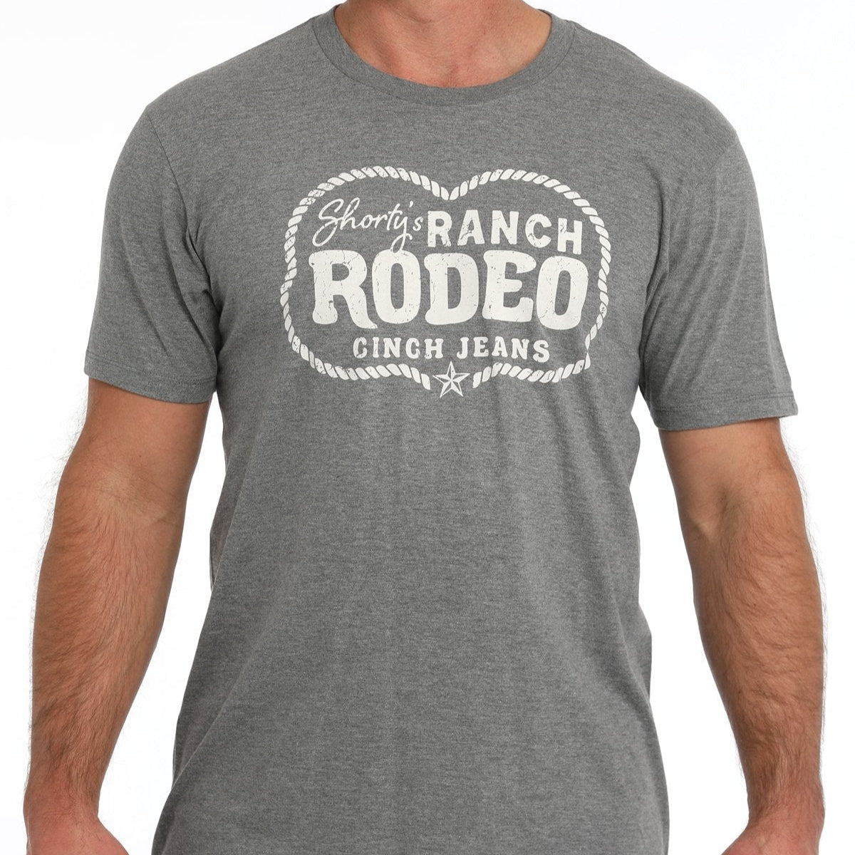 Cinch Men's "Shorty's Ranch Rodeo" Graphic T-Shirt in Gray