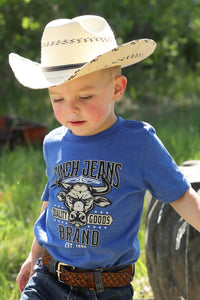 Cinch Baby & Toddler Boy's Brand Tee in Royal Blue