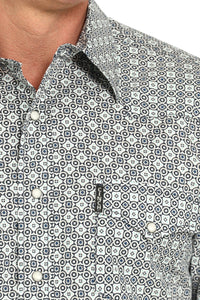 Cinch Men's L/S Modern Fit Multicolored Geometric Print Western Snap Shirt