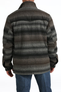 Cinch Men's Southwest Striped Frontier Coat in Gray