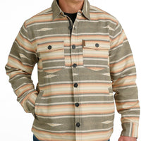 Cinch Men's Southwestern Printed Jacquard Shirt Jacket