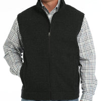 Cinch Men's Wool Bonded Vest in Black