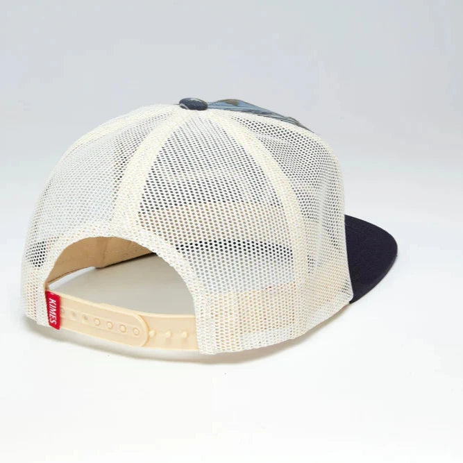 Kimes Ranch Sorocco Trucker Cap in Southwest Navy & Cream