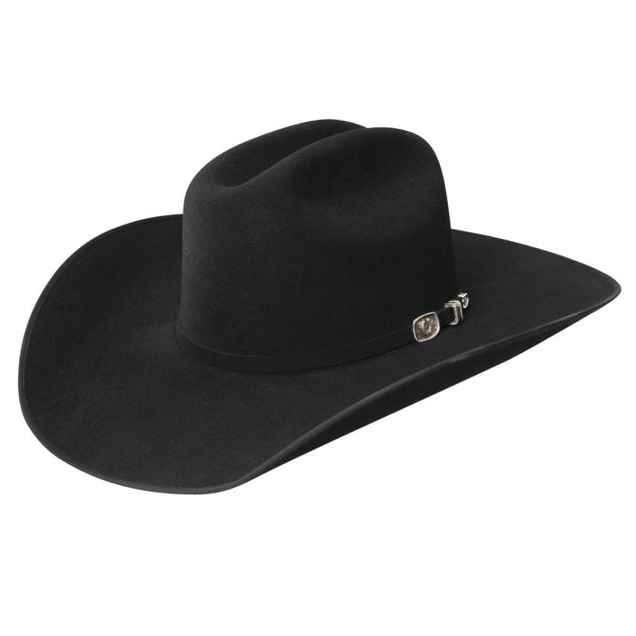 Resistol Horseshoe 4X Bound Edge Wool Felt Hat in Black