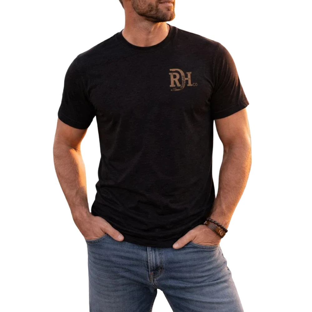 Red Dirt Hat Co. "Old Glory" Men's Graphic T-Shirt in Black