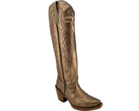 Tanner Mark Women's Trouble Knee High Western Boot in Metallic Copper