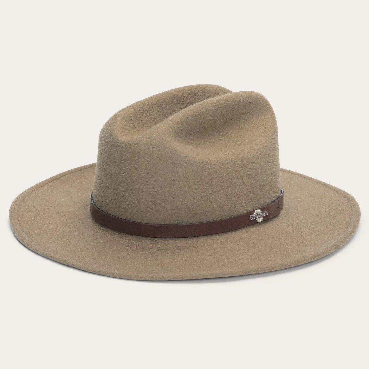 Stetson Route 66 Fur Felt Crushable Western Hat in Mushroom