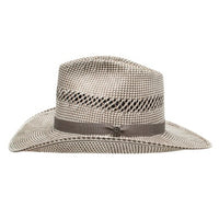 Charlie 1 Horse Old School Straw Hat in Ivory/Grey