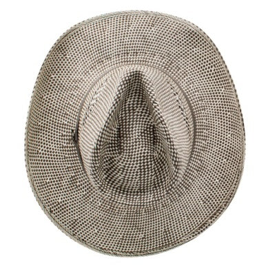 Charlie 1 Horse Old School Straw Hat in Ivory/Grey