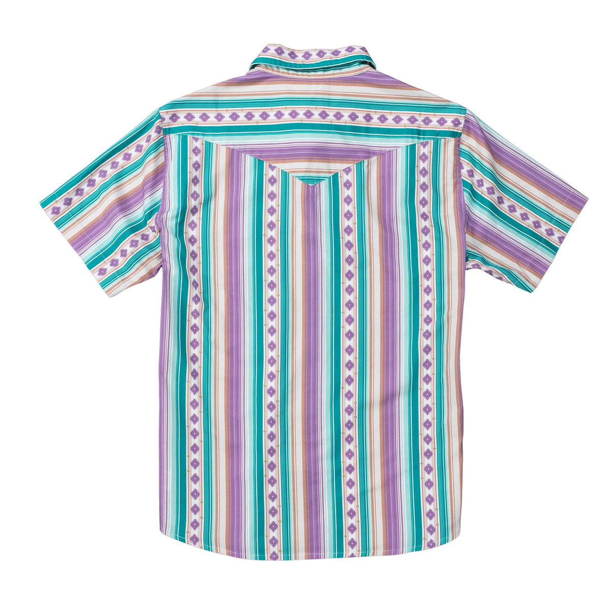Sendero Provisions Co. Men's S/S Serape Pearl Snap Shirt in Spring Sage