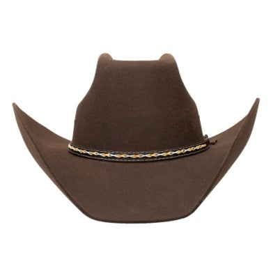 Stetson Stallion Square Wool Felt Hat in Chocolate