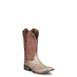 Circle G Men's Taupe Python Square Toe Western Boot