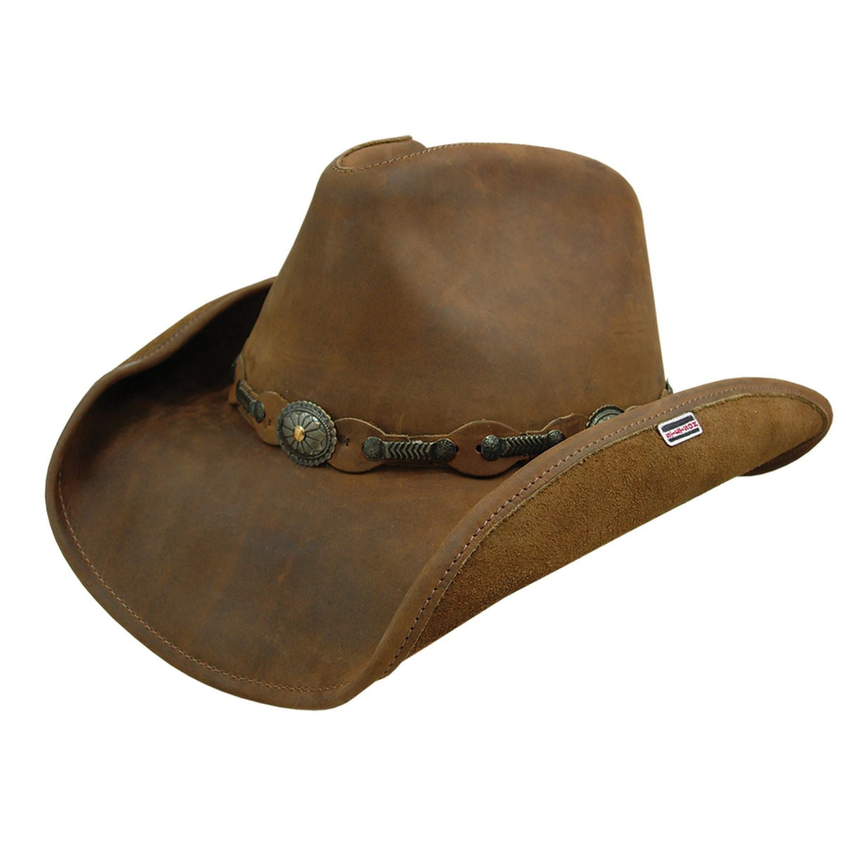 Stetson Roxbury Distressed Rust Leather Hat