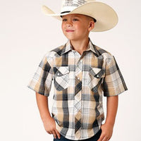 Roper Boy's Classic Short Sleeve Western Snap Shirt