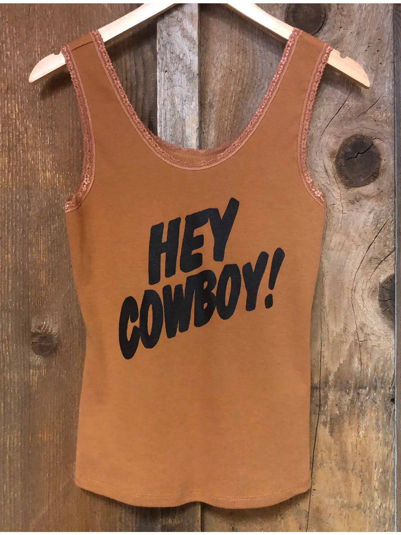 Women's "Hey Cowboy!" Lace Tank