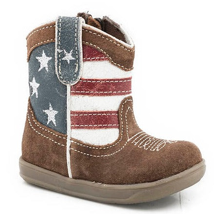 Roper Cowbabies American Flag Boot