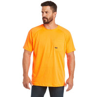 Ariat Men's Rebar Heat Fighter T-Shirt- Neon Orange