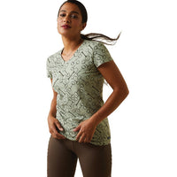 Ariat Women's Snaffle Bit V-Neck Tee (2 colors available)