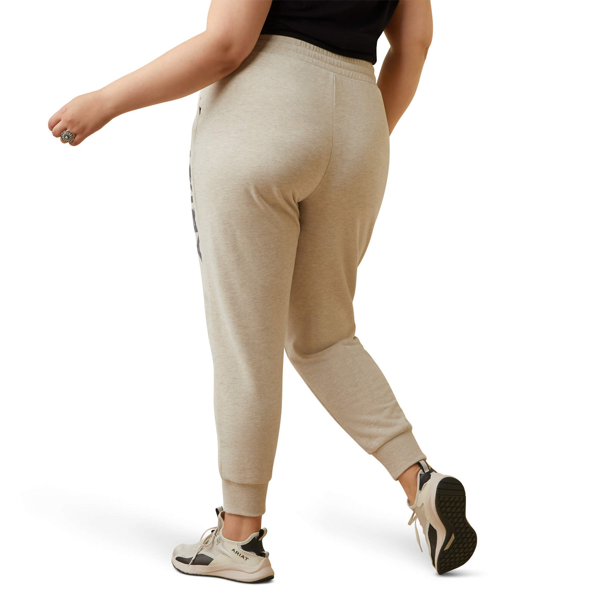 Ariat Women's Real Jogger Sweatpants-Oatmeal Heather