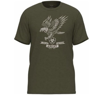 Ariat Men's Fighting Eagles T-Shirt- Military Heather