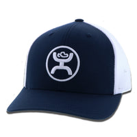Hooey "O Classic" Navy and White Hat