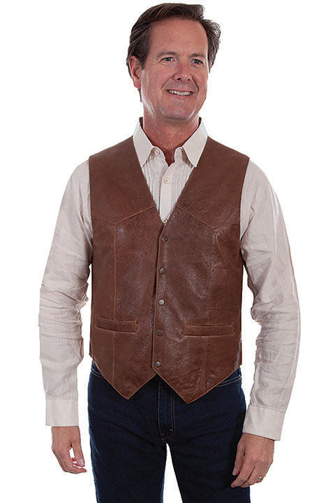 Scully Men's Lamb Vest- Saddle Tan – Branded Country Wear