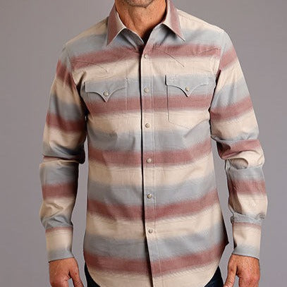 Stetson Men's Long Sleeve Rugged Western Snap Shirt