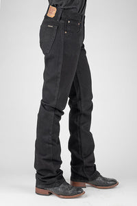 Stetson Men's Slim Fit Black Bootcut Jean