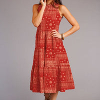 Stetson Women's Red Bandana Patchwork Dress