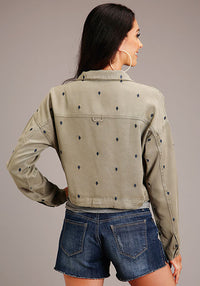 Stetson Women's Olive Tencel Denim Jacket