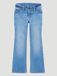 Wrangler Girl's Boot Cut Jeans- Light Wash