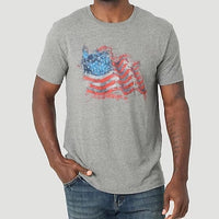 Wrangler Men's Stars and Stripes Flag Graphic T-Shirt