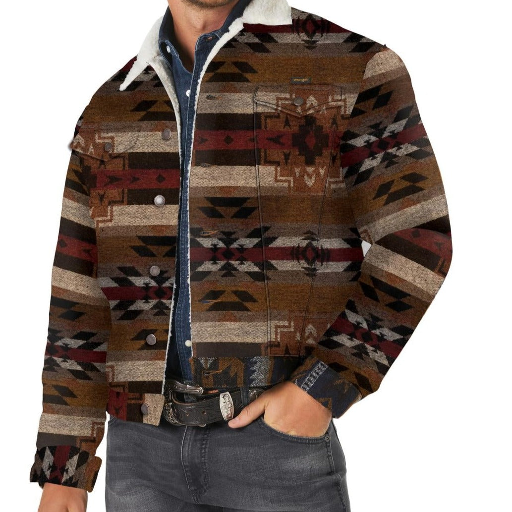 Wrangler Men's Cowboy Cut Sherpa Lined Denim Jacket – Branded Country Wear