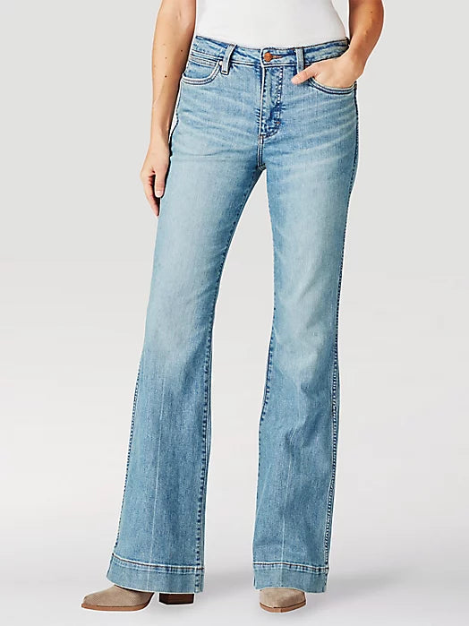 Wrangler Retro Green High Rise Trouser Jean- Women's Jeans