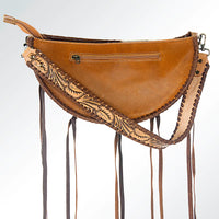 American Darling Half Moon Cowhide Purse with Fringe Tassels