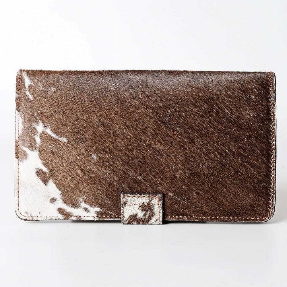 American Darling Floral Tooled/Hair on Hide Leather Clutch