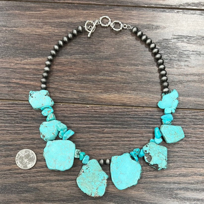 Slab Turquoise Necklace