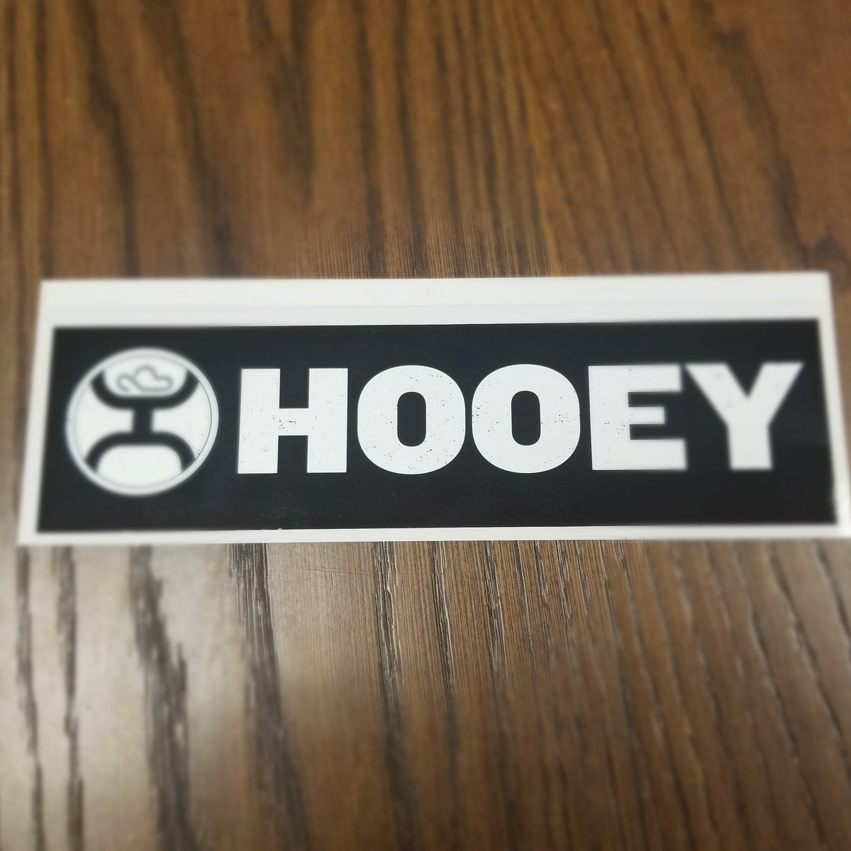 Hooey Lock Up Black and White Bumper Sticker