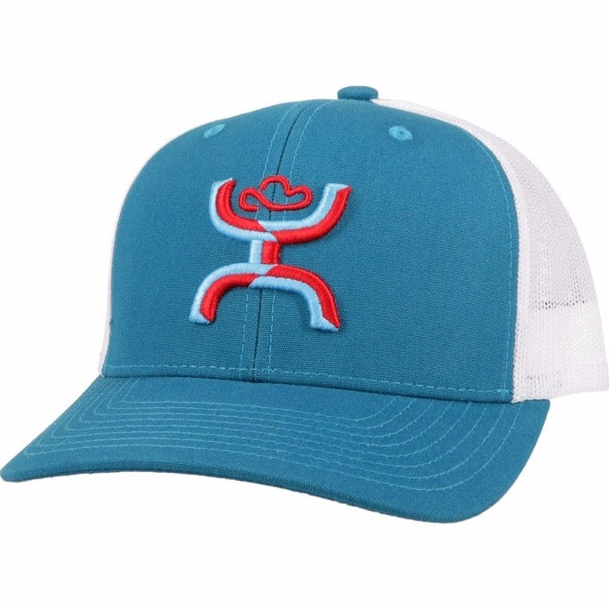 Hooey "Sterling" Turquoise/White Ball Cap