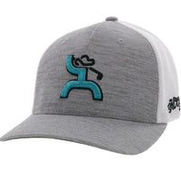 Hooey "Golf" Grey/White Flexfit Hat