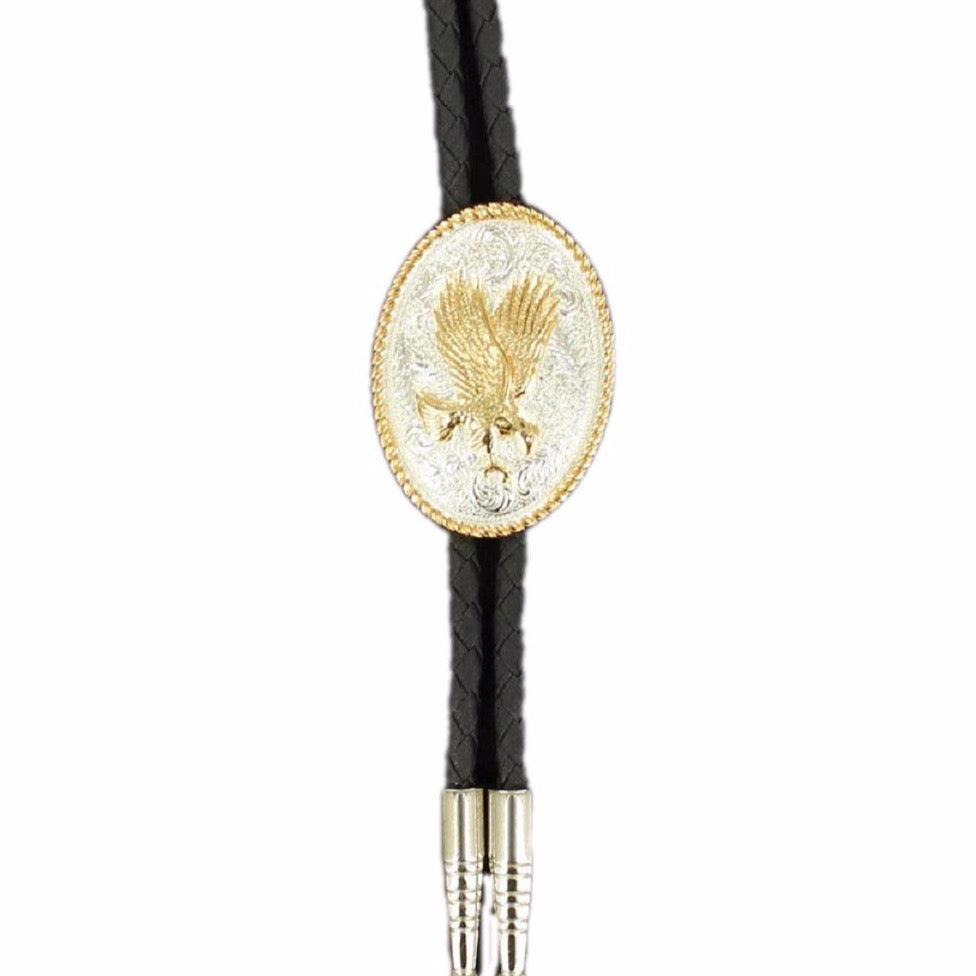 Flying Eagle Oval Bolo Tie